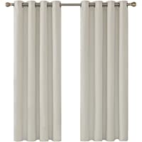 Deconovo Cortinas Opacas Telas Termicas Aislantes Frio Calor Ruido Luz Rayos UV para Salon Dormitorio 2 Piezas 132 x 114…